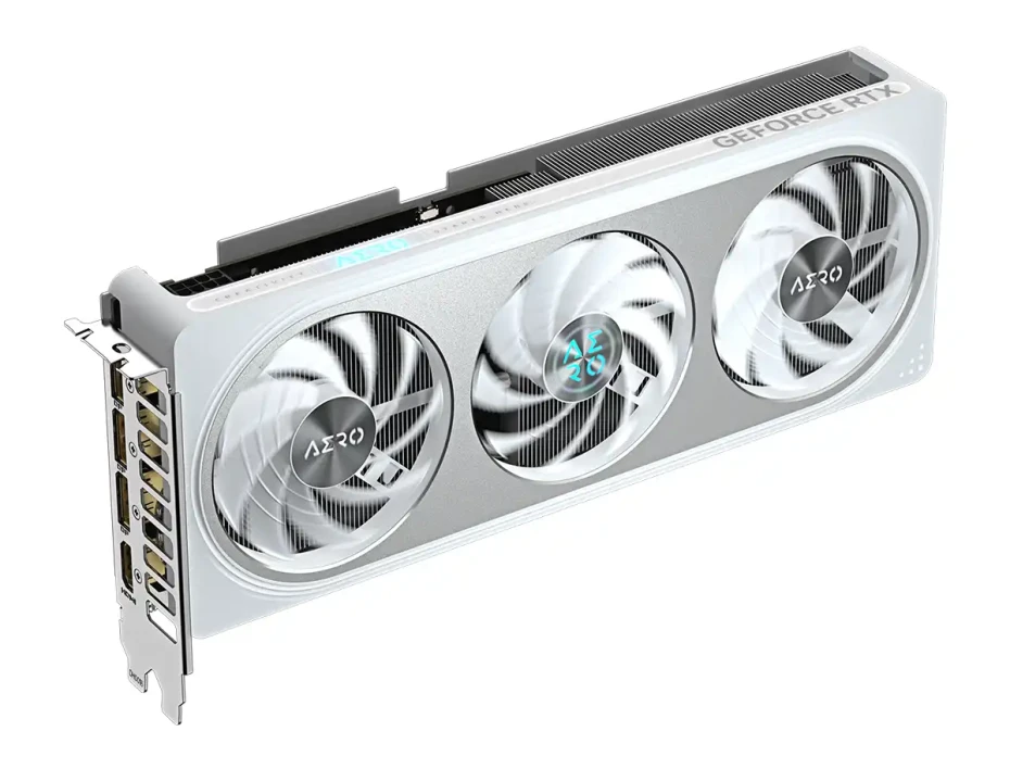 Tarjeta De Video Gigabyte Geforce Rtx 5060 8gb Aero Oc Gddr7 (gv-n5060aero-oc-8gd) Nvidia 128 Bits, 3 Ventiladores, Blanco