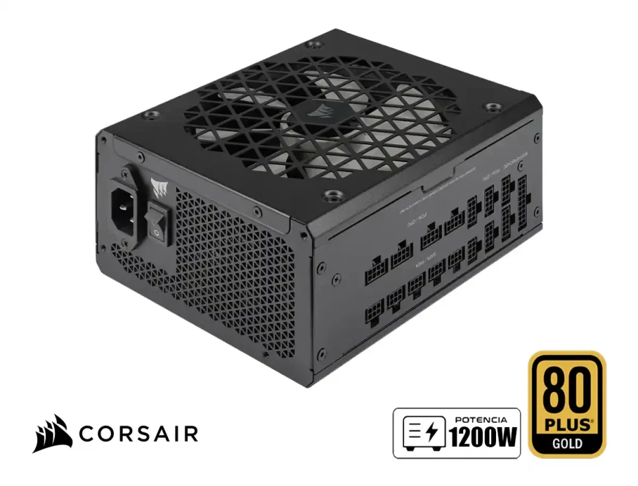 Fuente De Poder Corsair 1200w Rm1200x Shif (cp-9020254-na) Atx, 80 Plus Gold, Modular, Negro