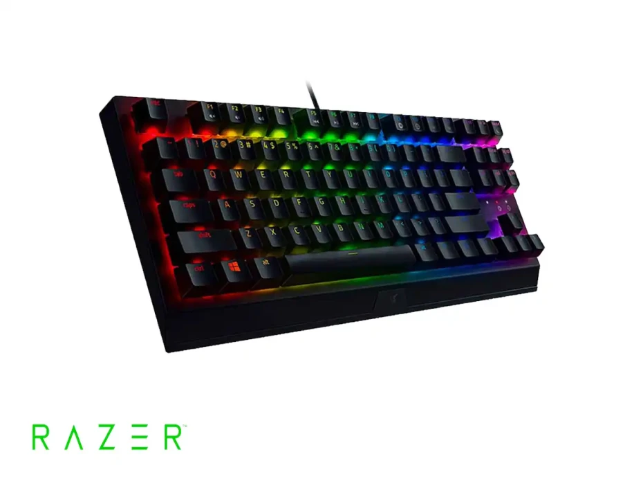 Teclado Gamer Razer Blackwidow V3 Tkl (rz03-03492300-r311) Mecanico, Switch Yellow, Led Rgb, Negro