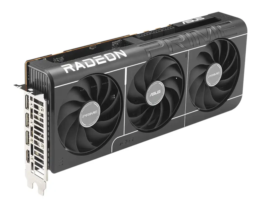 Tarjeta De Video Asus Rx 9070 Xt 16gb Prime Oc (prime-rx9070xt-o16g) Radeon 256bits, 3 Ventiladores