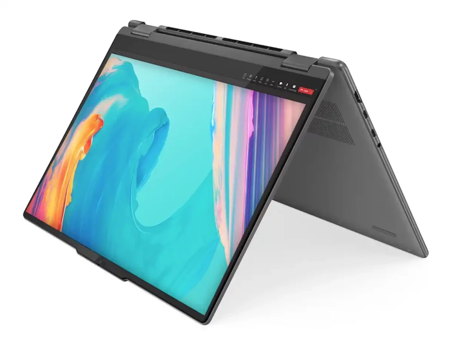Laptop Lenovo Core Ultra 7 155u Yoga 7 16iml9 2-in-1 (83dl0002us) Pantalla 16" Wuxga Oled, Ram 16gb, Ssd 1tb, Intel Graphics, Win11, Grey