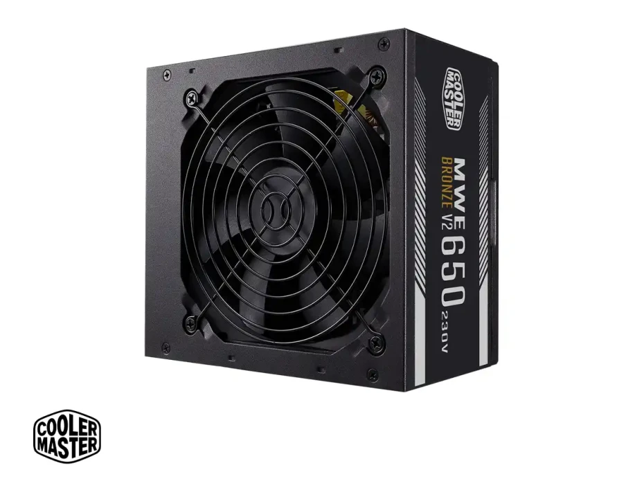 Fuente De Poder Cooler Master 650w Mwe V3 (mpe-6501-acabw-bus) Atx, 80 Plus Bronze, Negro