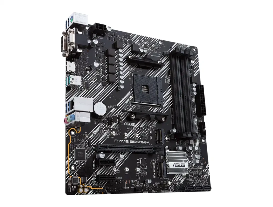 Placa Madre Asus B550m-k Prime (prime-b550m-k ) Socket Am4, 2 Slot De Ram Ddr4 Buss 4866oc Mhz