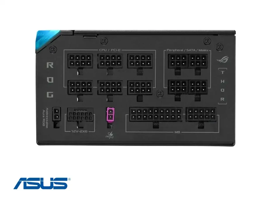 Fuente De Poder Asus 1000w Rog Thor (rog-thor-1000p3-gaming) Atx, 80 Plus Platinum, Modular, Negro