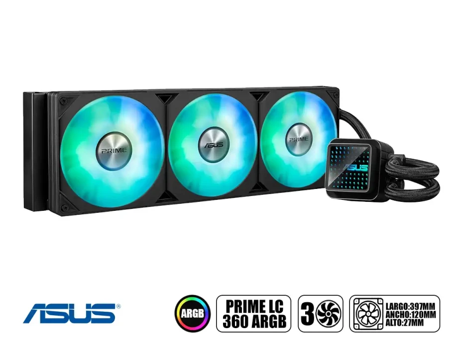 Sistema De Enfriamiento Liquido Asus Prime Lc 360 Argb (prime-lc-360-argb)