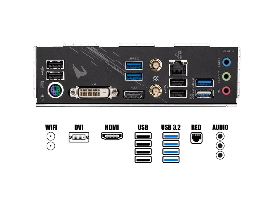 Placa Madre Gigabyte B550m Aorus Elite Ax (b550m Aorus Elite Ax) Socket Am4, Ram Ddr4 Buss 4733oc Mhz, Wifi 6e