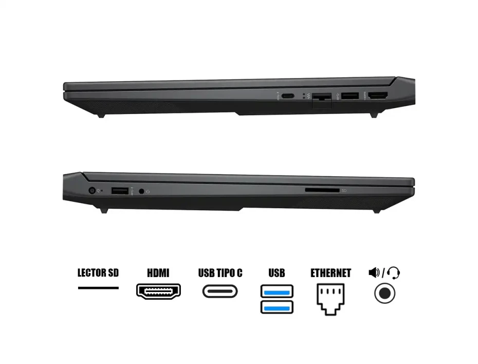 Laptop Hp Core I5-13420h Victus 15-fa2082 Gaming (b5eq3ua#aba) 15.6" Fhd 144hz, Ram 16gb, Ssd 512gb, Rtx 4050 6gb, Win11, Silver, 13gen.