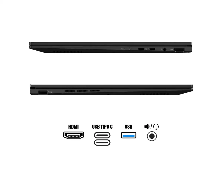 Laptop Asus Ryzen 7 8840hs Zenbook (um3406ha-ws74t) Pantalla 14” Wuxga Oled Touchscreen, Ram 16gb, Ssd 512gb, Win11, Jade Black