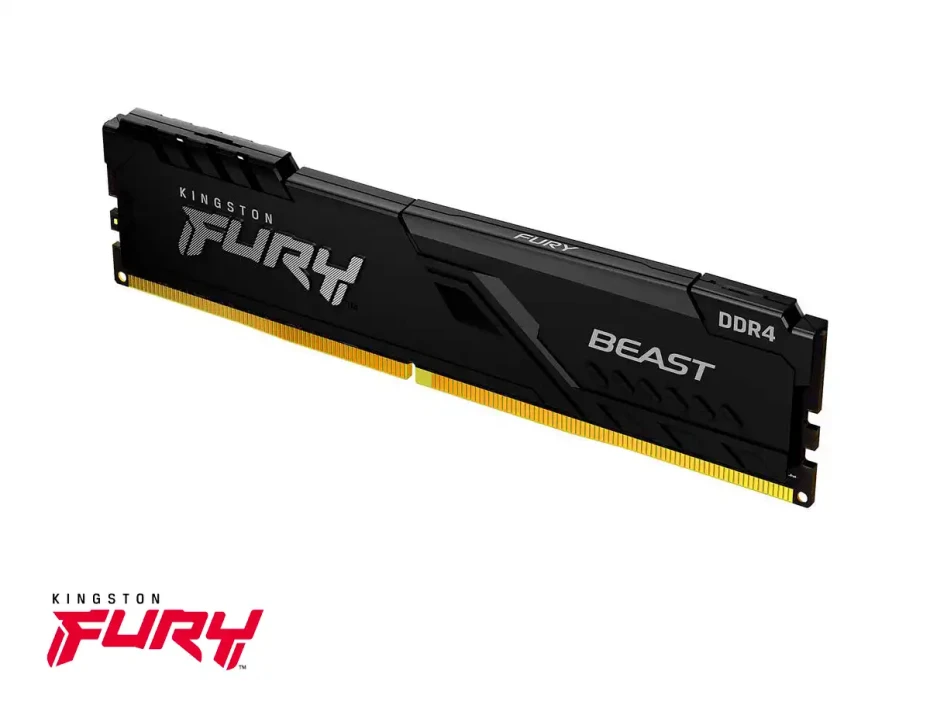 Memoria Ram Kingston Fury Ddr4 16gb Beast (kf432c16bb1/16wp) 3200 Mhz, Negro