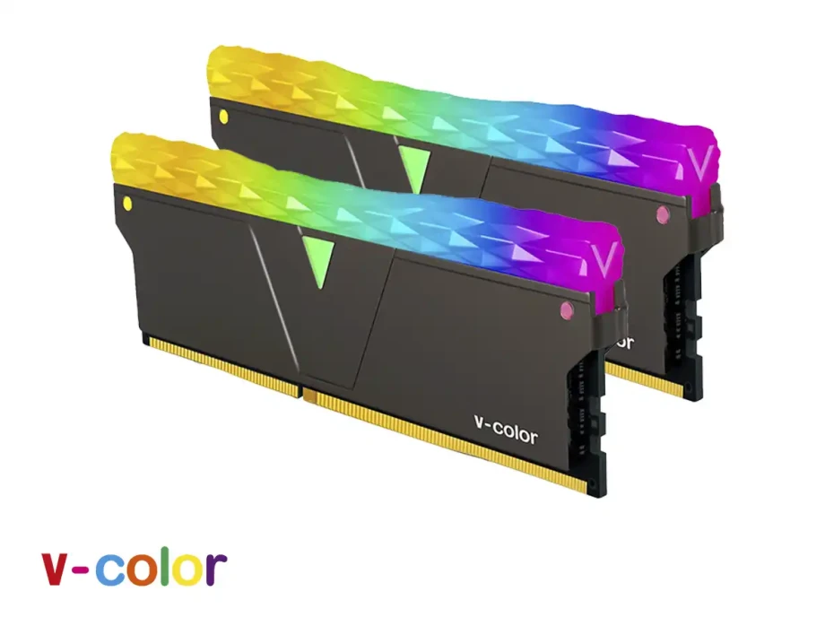 Memoria Ram V-color Ddr4 32gb (16gbx2) Prism Pro Rgb (tl1632816a-e6prkwk) 3200 Mhz, Black
