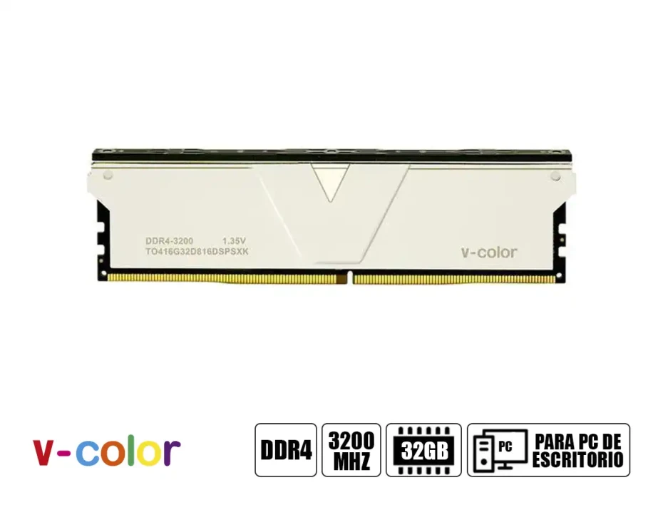 Memoria Ram V-color Ddr4 32gb (16gbx2) Skywalver Plus (to416g32d816dspsxk) 3200 Mhz, Silver