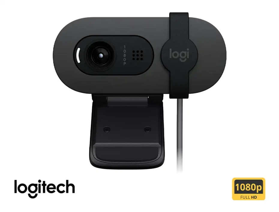 Camara Web Logitech Brio 100 (960-001586) Fhd 1920 X 1080, MicrÓfono Incorporado, Grafito