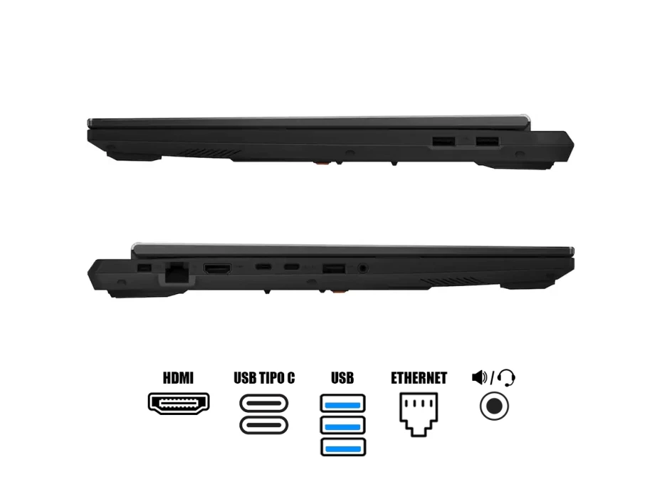 Laptop Asus Core I7-14650hx Asus Tuf F16 Fx608jhr-rv006 (90nr0na1-m000z0) 16" Fhd 165hz, Ram 16gb, Ssd 1tb, Rtx 5050 8gb, Jaeger Gray, 14gen.