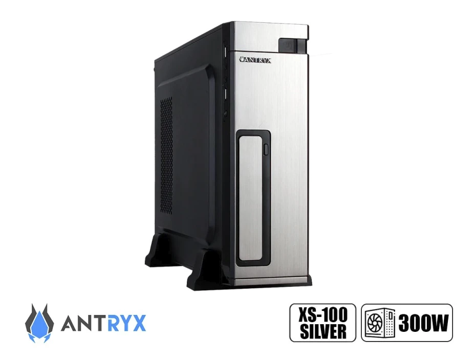 Case Mini Antryx Extreme Xs-100 Fuente 300w (ac-xs100us-300cpr1) Silver