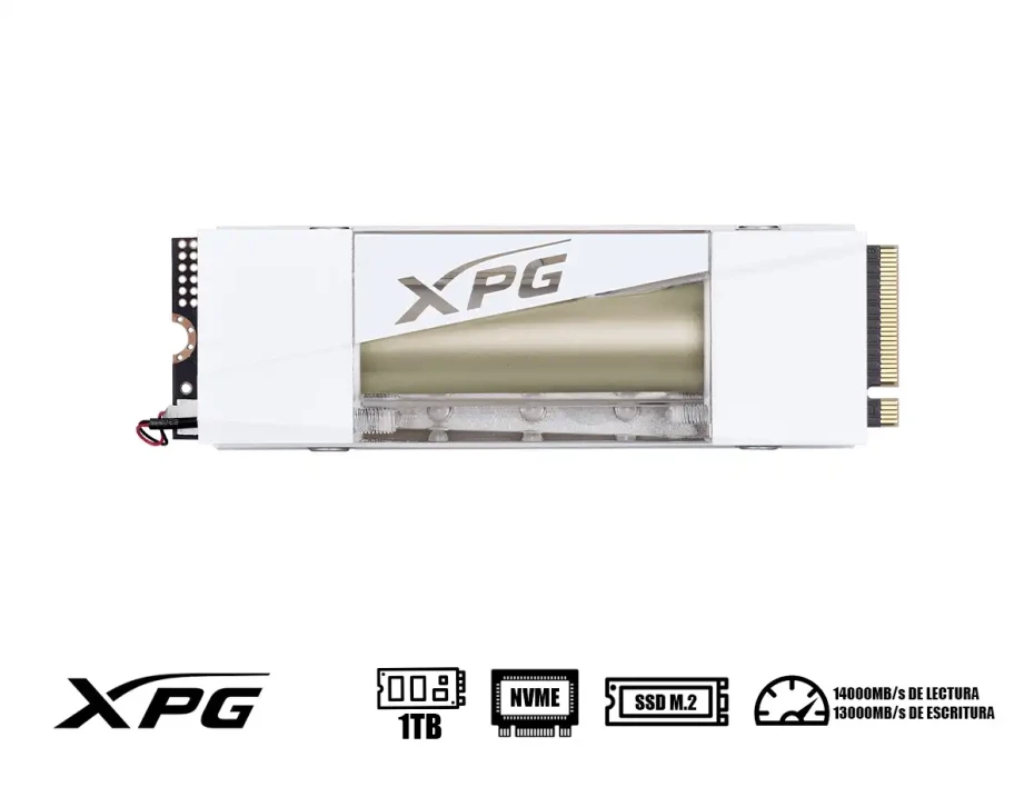 Unidad De Almacenamiento Ssd M,2 Pcie Xpg Storm Liquid 980 1tb (smar-980s-1tci) 80mm, Nvme Pcie, Gen5 X 4, Hasta 14000mb/s, 3d Nand