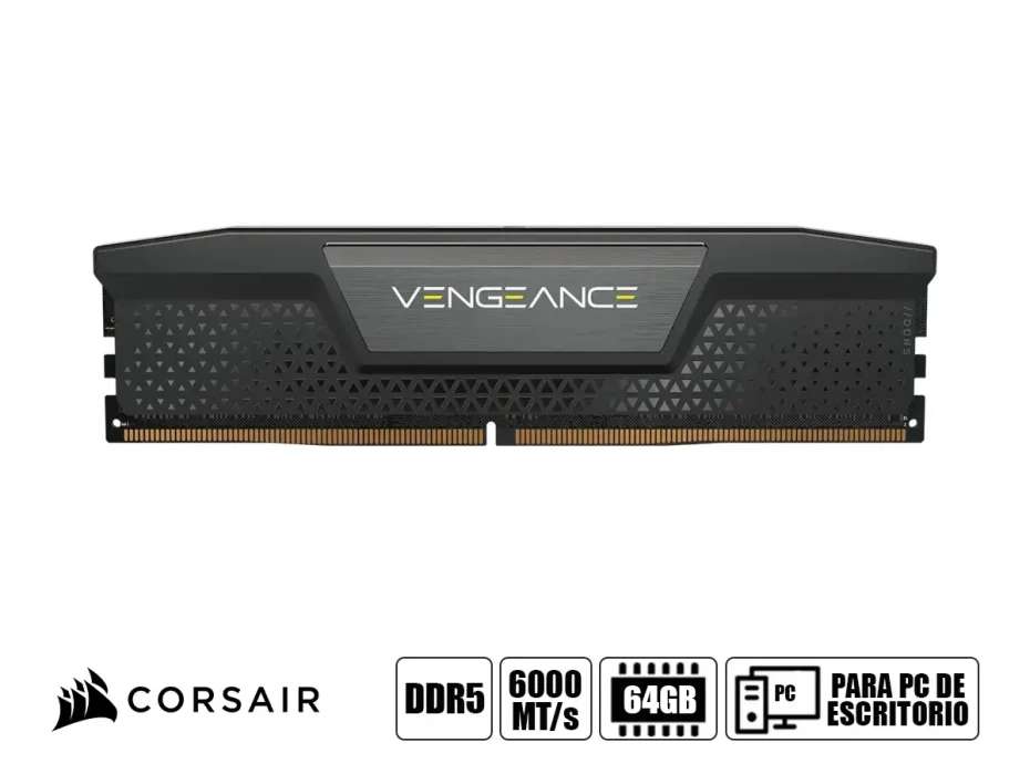Memoria Ram Corsair Ddr5 64gb (2x32gb) Vengeance (cmk64gx5m2d6000c40) 6000 Mt/s, Cl40
