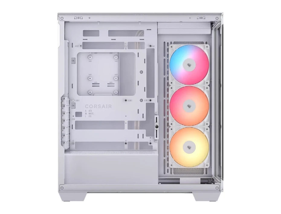 Case Corsair 3500x Rsr Argb S/fuente (cc-9011323-ww) Blanco, Mid Tower, Paneles De Vidrio Templado, 3 Cooler Arg