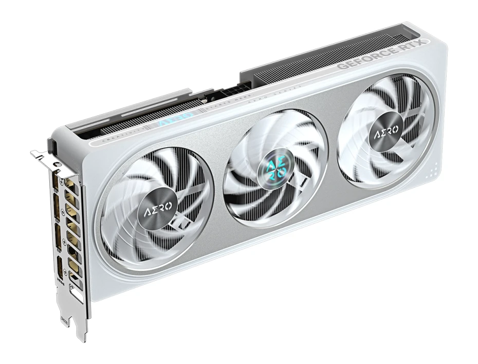Tarjeta De Video Gigabyte Geforce Rtx 5060 Ti 16gb Aero Oc Gddr7 (gv-n506taero Oc-16gd) Nvidia 128 Bits, 3 Ventiladores, Blanco