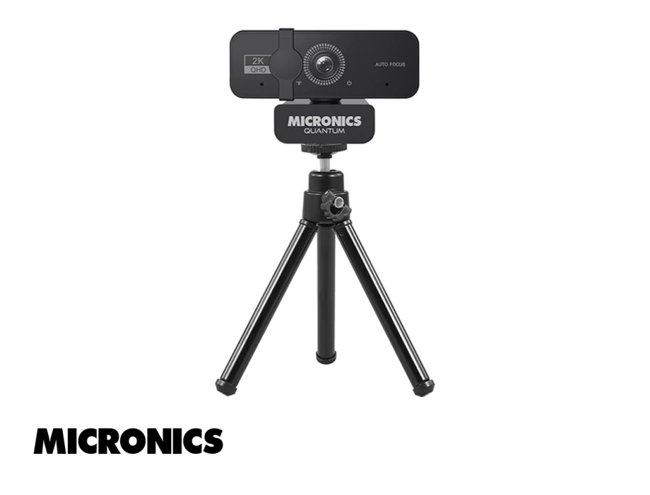 Camara Web Micronics (quantum Mic W700) 2k, MicrÓfono Incorporado, Negro