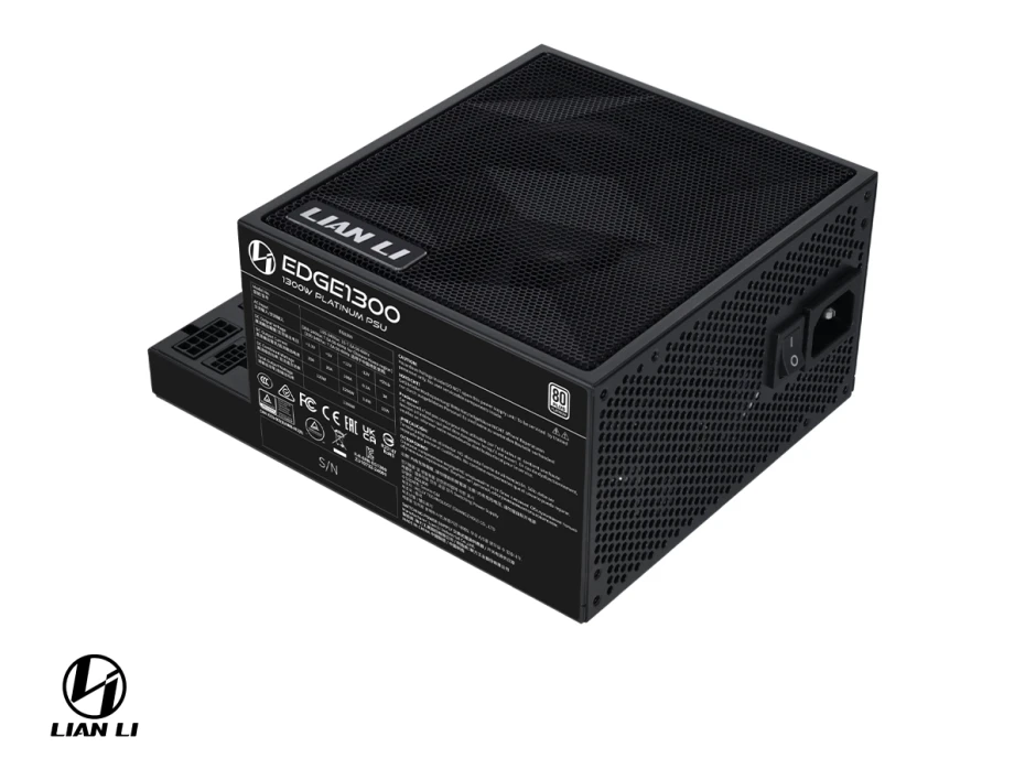 Fuente De Poder Lian Li Edge 1300w (gold 1300 Black) Atx, 80 Plus Platinum, Modular