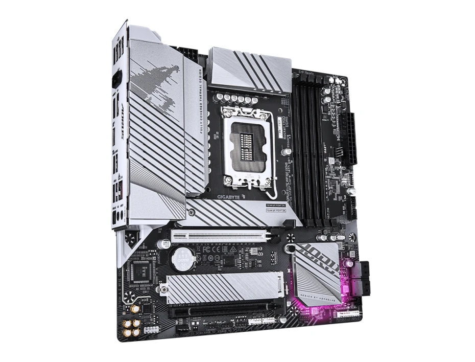 Placa Madre Gigabyte B760m Aorus Elite Wifi6 E Gen5  (b760m-a-e-wf6e-gen5) Socket Lga 1700, Ram Ddr5 Buss 7800oc Mhz, 14va, 13va, 12va Gen