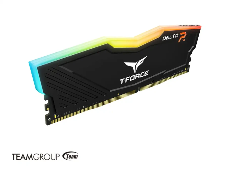 Memoria Ram Teamgroup Ddr4 8gb T-force Delta (tf3d48g3200hc16f01) 3200 Mhz, Negro, Rgb
