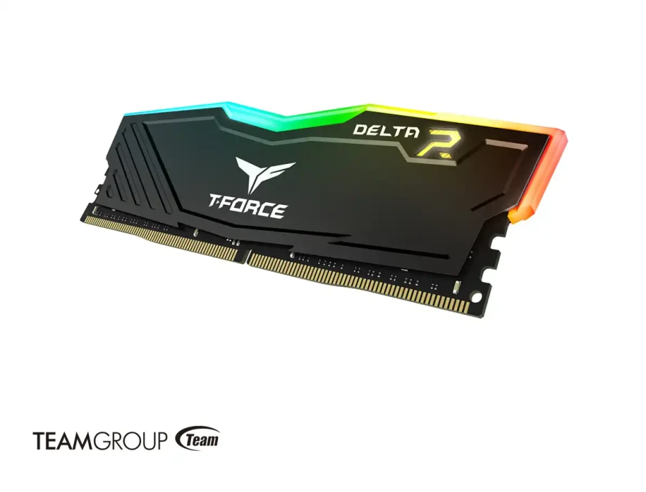 Memoria Ram Teamgroup Ddr4 8gb T-force Delta (tf3d48g3200hc16f01) 3200 Mhz, Negro, Rgb