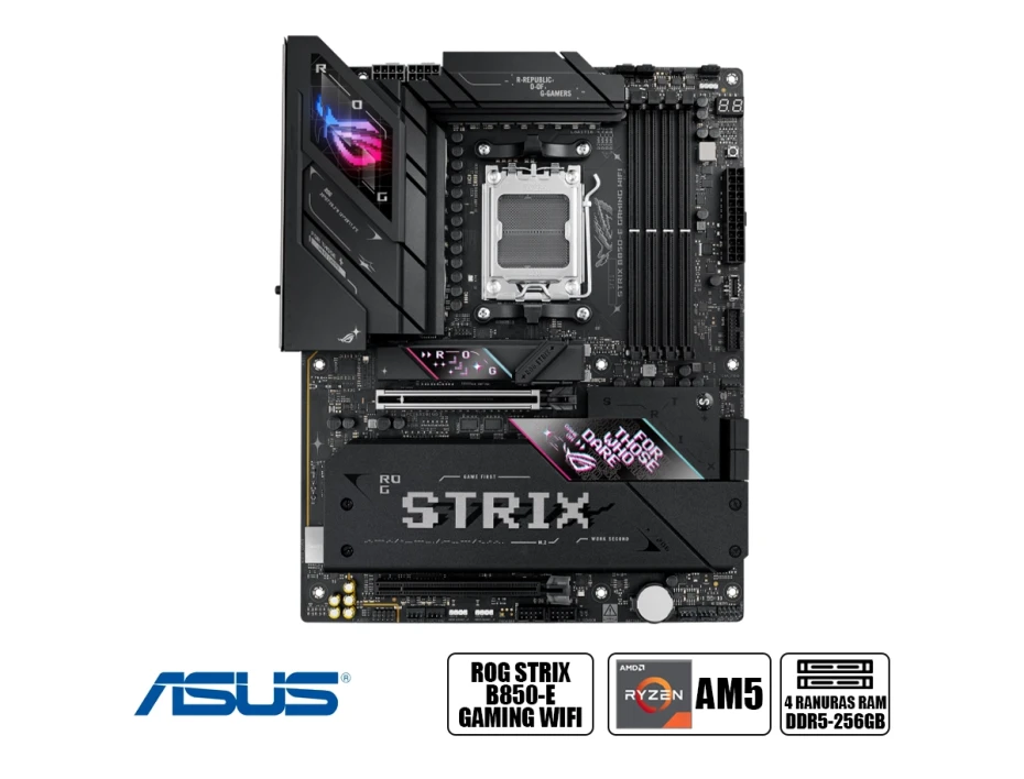 Placa Madre Asus B850-e Rog Strix (90mb1j60-m0eay0) Socket Am5, Ddr5, Atx