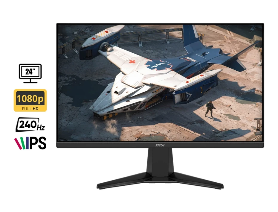 Monitor Msi 24 Pulgadas, Gaming (msi Mag 245f X24) Fhd, Negro, Ips, 240hz, 0.5ms, Hdmi Displayport