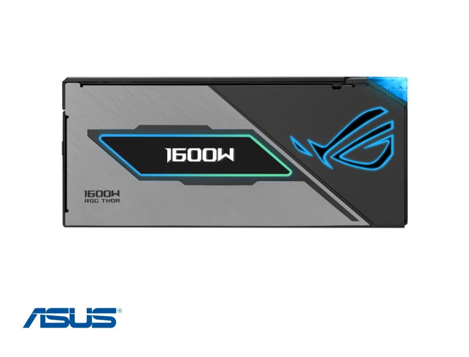 Fuente De Poder Asus 1600w Atx, Platinum 80 Plus, Rog Thor Con Rgb Modular, Color Negro (90rog-thor-1600t3-g)