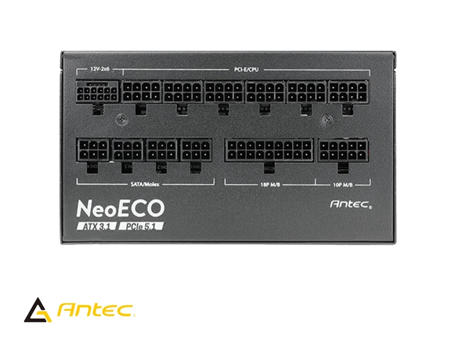 Fuente De Poder Antec 1000w Neoeco Ne1000g (0-761345-11393-9) Atx, 80 Plus Gold, Full Modular Negro