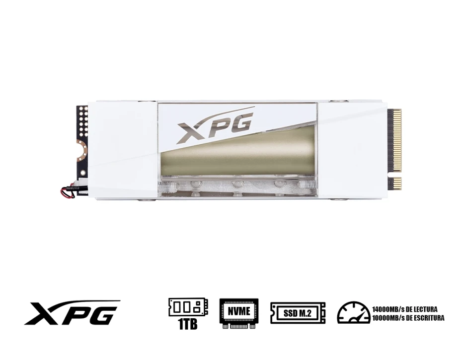 Unidad De Almacenamiento Ssd M.2 Pcie Xpg Mars 980 Storm 1tb (smar-980s-1tci) 80mm, Nvme Gen5 X4, Hasta 14000mb/s