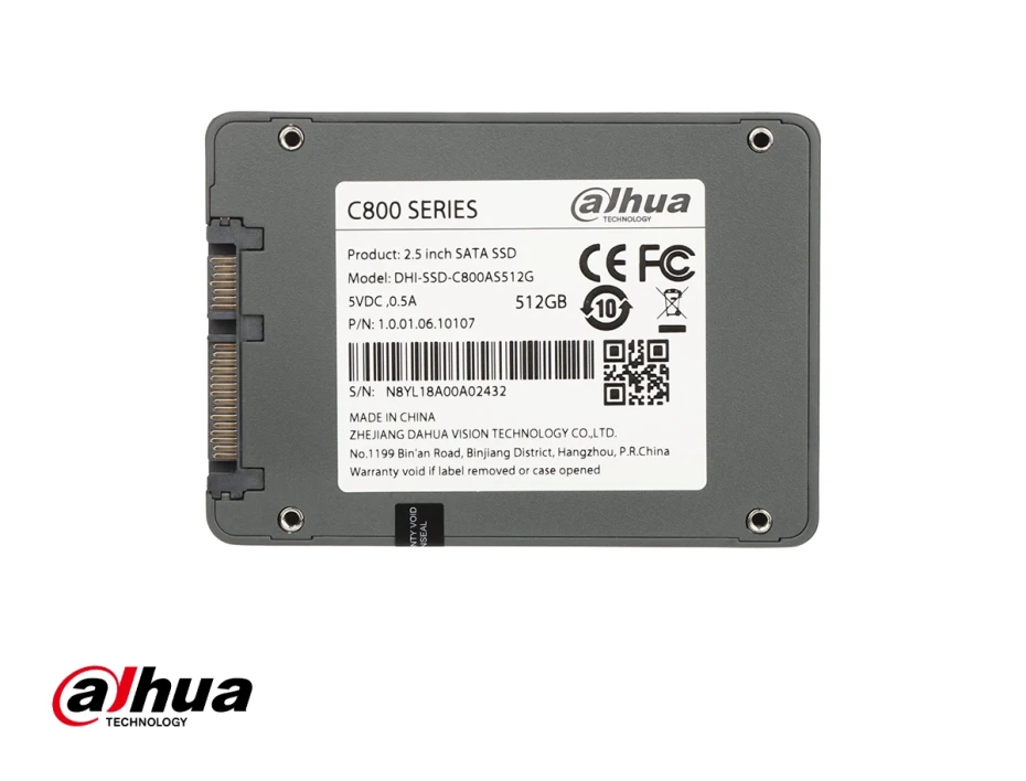 Unidad De Almacenamiento Ssd Sata 2.5 Dahua 512gb C800 (c800as512g) 540mb/s