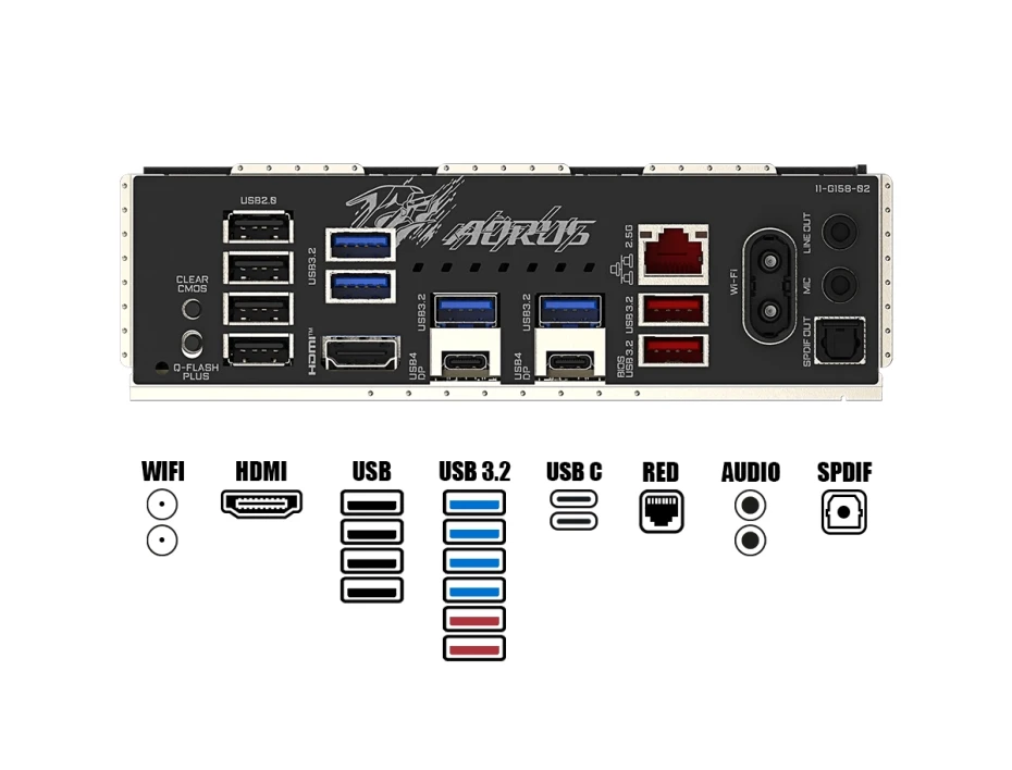 Placa Madre Gigabyte X870m Aorus Elite Wifi7 (x870m Aorus Elite Wf7) Socket Am5, Ram Dddr5 Buss 8200oc Mt/s