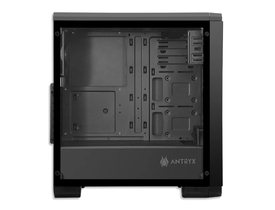 Case Antryx Rx-360 Black C/fuente B600w (ac-rx360pk-600cp) Panel De Vidrio, 2 Ventiladores