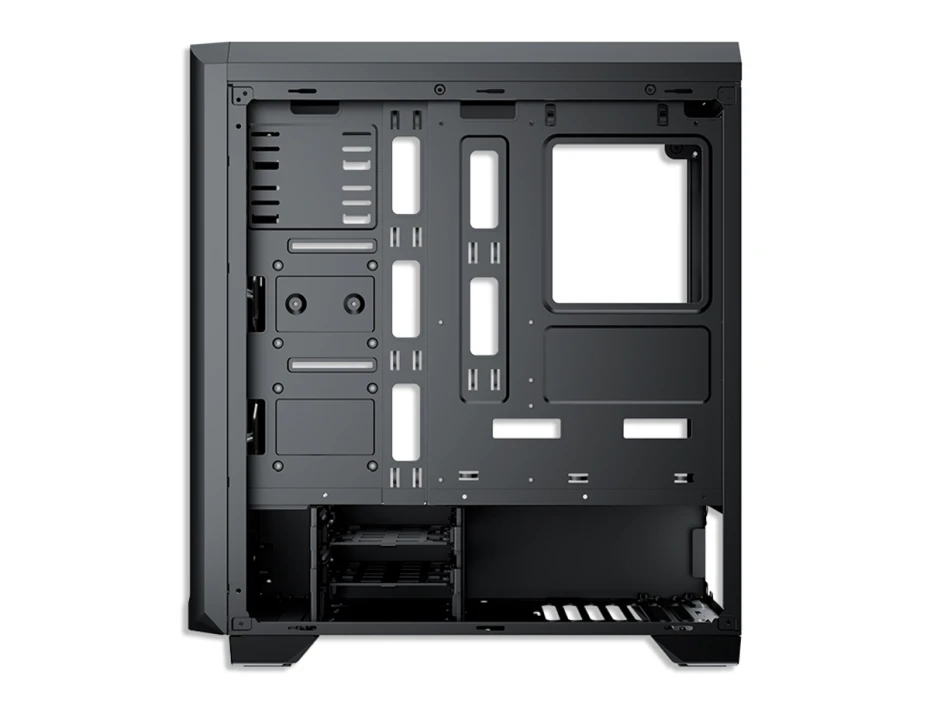 Case Antryx Rx-380 Black C/fuente B600w (ac-rx380pk-600cp) Panel De Vidrio, 2 Ventiladores