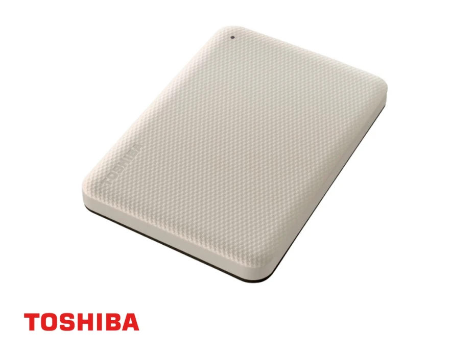 Disco Duro Externo Toshiba 2tb Canvio Advance V10, Color Blanco, Conexion Usb, Usb 3.2 Gen1, Unidad De Almacenamiento Portable (hdtca20xw3aa)