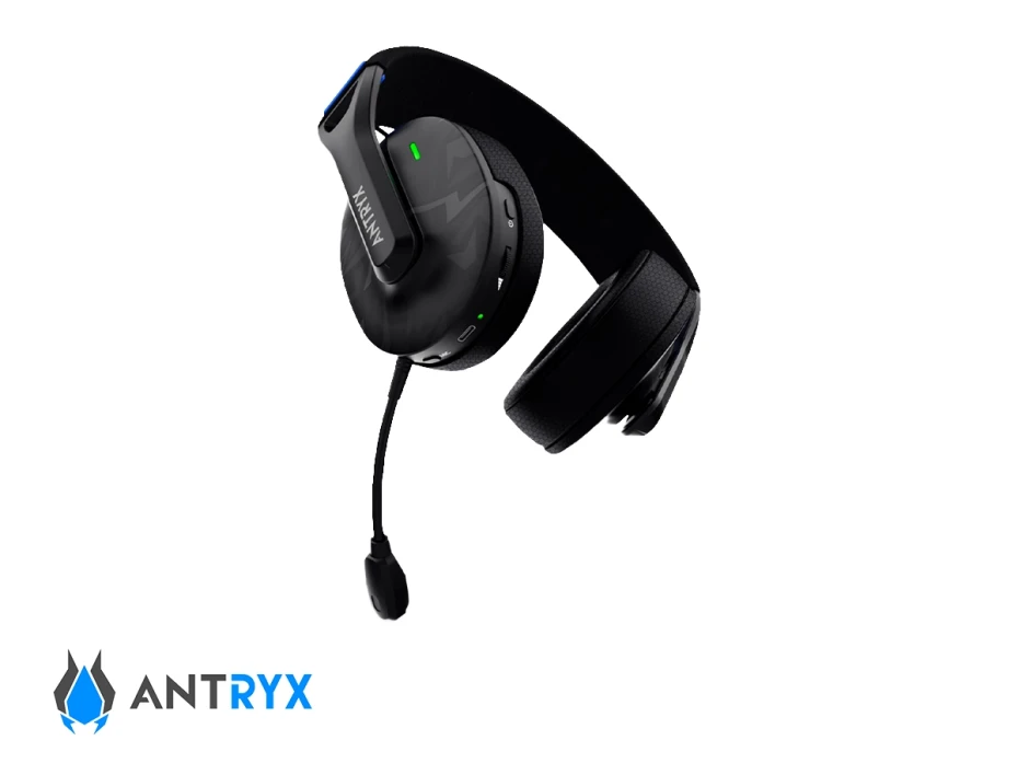 Auricular Inalambrico Antryx Apolo Trix Gaming (awgh-ap400ktx) Interfaz Usb, Con Microfono Y Receptor, Negro