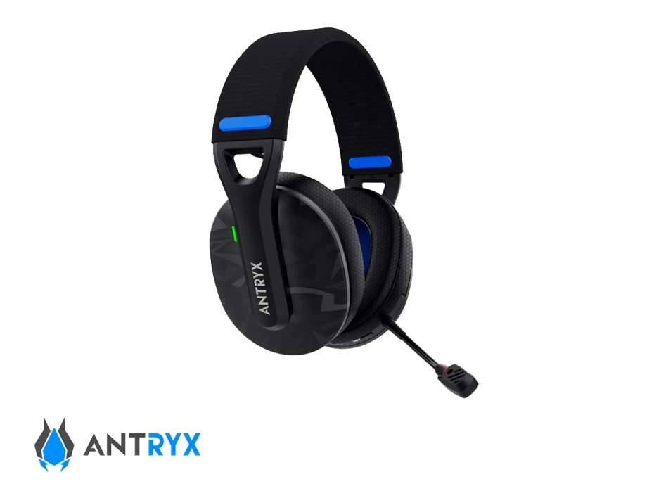 Auricular Inalambrico Antryx Apolo Trix Gaming (awgh-ap400ktx) Interfaz Usb, Con Microfono Y Receptor, Negro