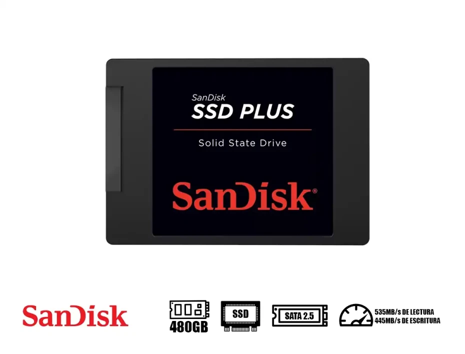 Unidad De Almacenamiento Ssd Sata 2.5 Sandisk G26 480gb  (sdssda-480g-g26)