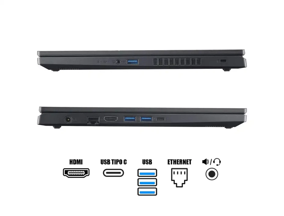 Laptop Acer Ryzen 7-7735hs Nitro V 15 Anv15-41-r68f Gaming (nh.qpfaa.003) Pantalla 15.6" Fhd 144hz, Ram 16gb, Ssd 512gb, Rtx 3050 6gb, Win11, Black