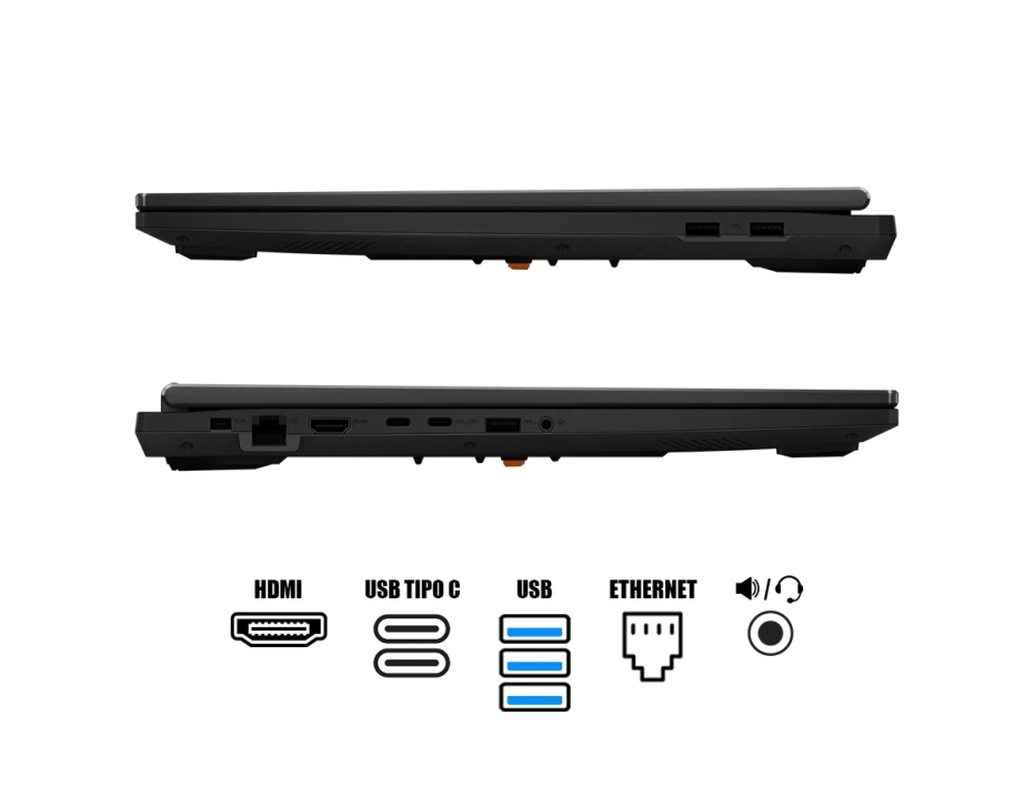 Laptop Asus Ryzen 7-260 Tuf Gaming A18 (fa808um-is74) 18” Wuxga 144hz, Ram 16gb, Ssd 1tb, Rtx 5060 8gb, Win11, Gray