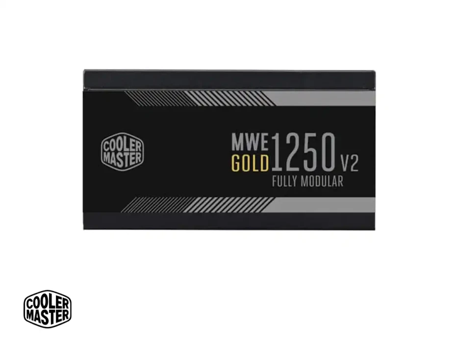 Fuente De Poder Cooler Master 1250w Mwe V2 (mpe-c501-afcag-3u2) Atx, 80 Plus Gold, Modular, Negro