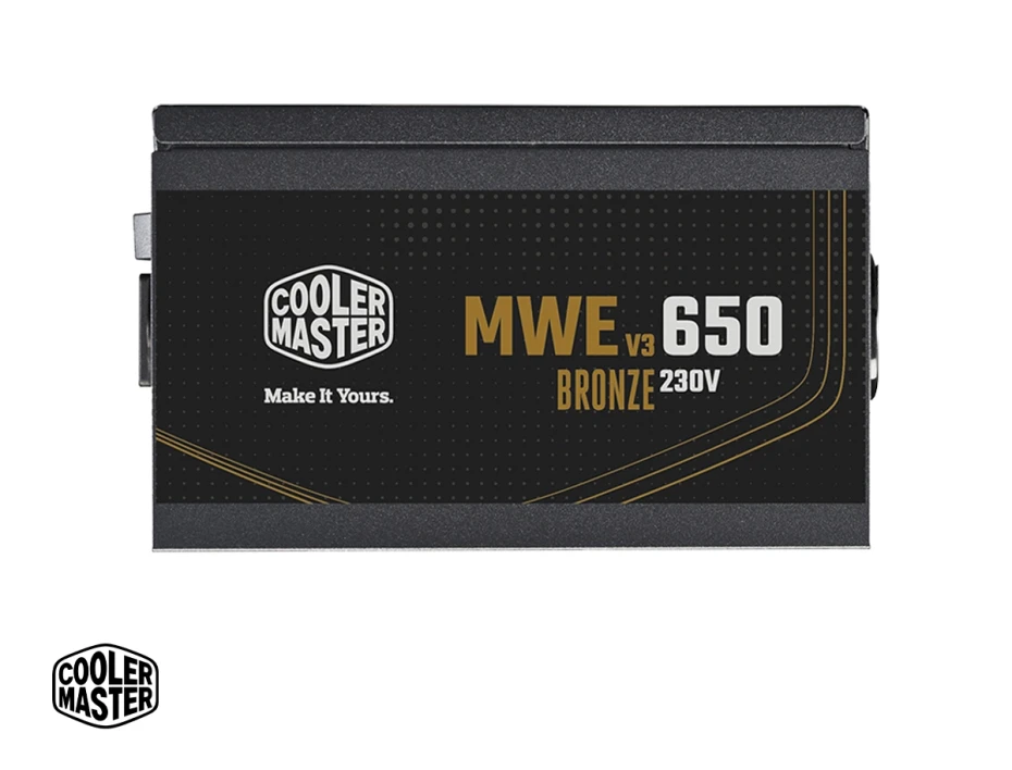 Fuente De Poder Cooler Master 650w Mwe V3 (mpe-6501-acabw-bus) Atx, 80 Plus Bronze, Negro