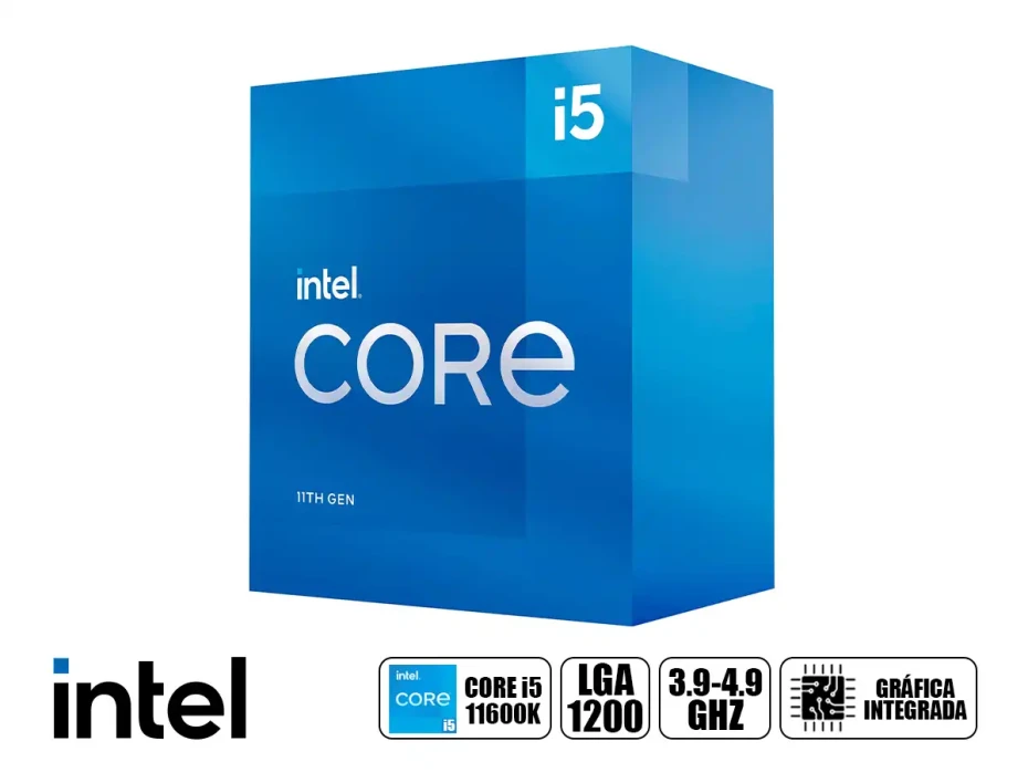 Procesador Intel Core I5 11600k  3.9ghz Hasta 4.9ghz 12mb (bx8070811600k) Lga 1200, 6 Nucleos