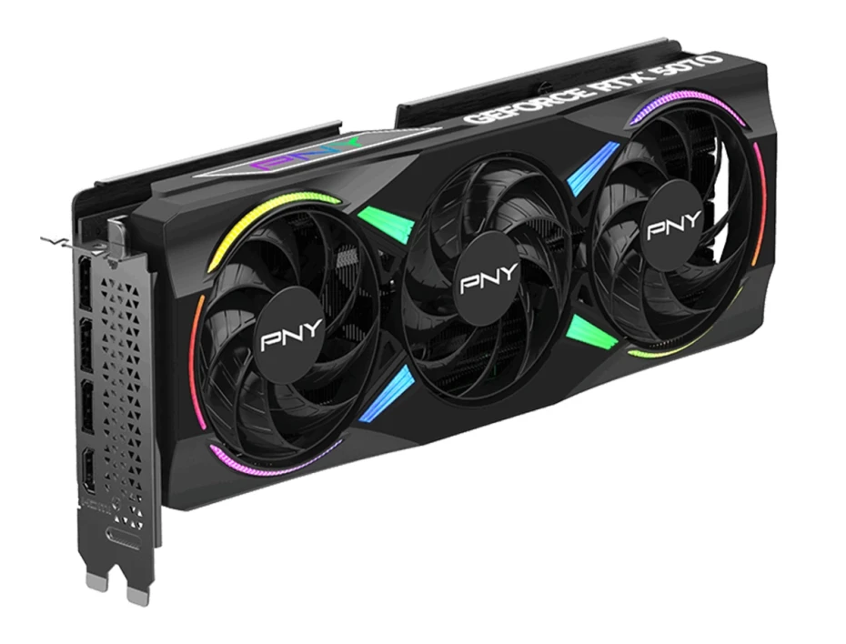 Tarjeta De Video Pny Geforce Rtx 5070 Argb Oc Gaming 12gb Gddr7 (vcg507012tfxxpb1-o) Nvidia 192 Bits, 3 Ventiladores