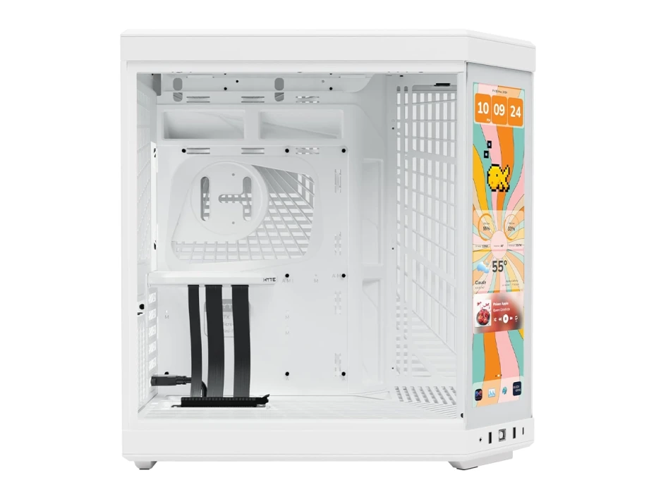 Case Hyte Y70 Touch In S/fuente Isnow W 14.9" Now White (cs-hyte-y70tti-ww) Mid Tower, Paneles De Vidrio Templado, Blanco