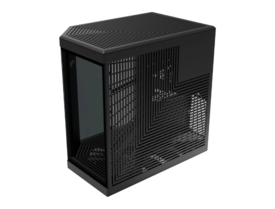 Case Hyte Y70 Touch In S/fuente Infinite With 14.9" Pitch Bk Snow (cs-hyte-y70tti-bb) Mid Tower, Paneles De Vidrio Templado, Negro