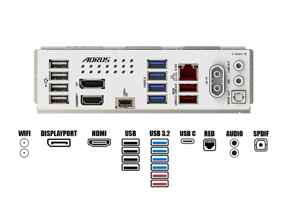 Placa Madre Gigabyte B860 Aorus Elite Wifi 7 Ice (90-b860-a-elite-wf7-ice)  Blanco, Socket Lga 1851, Ram Ddr5, Core Ultra