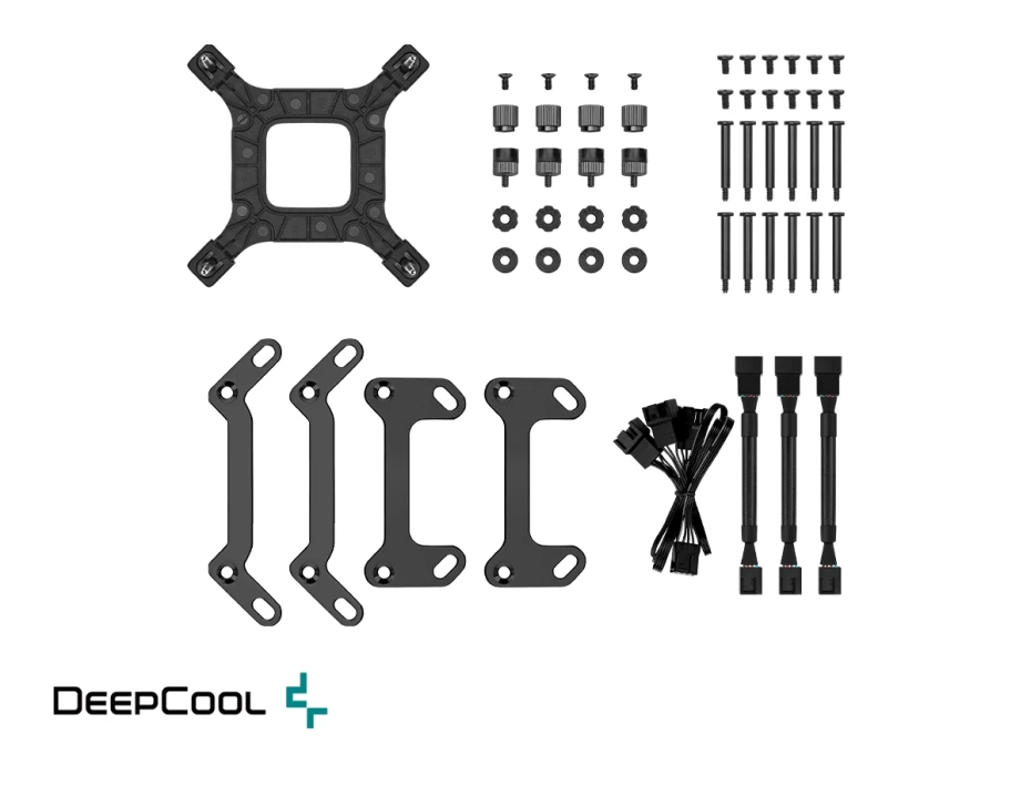 Sistema De Enfriamiento Liquido Deepcool Ls720s Zero Dark (r-ls720-bknnmm-g-1) 3 Ventiladores, 360mm,